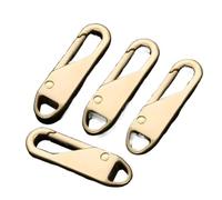 Zipper Pull Replacement Parts, Zipper Pulls 40pcs Multicolor Easy Install Reusable Bags Backpacks Boots Wallets Clothes(Golden)