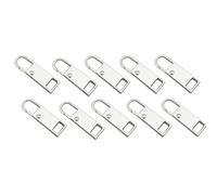 Zipper Pull Replacement Repair Set Slider Metal Handle Mend Fixer Detachable Head Tab for Luggage Backpack Replacement