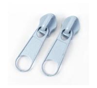 Zipper Pulls 100Pcs 3#5# Rainbow Nylon Zipper | Backpack Jacket Zips Head Decorative Zip Puller Repair Kit Sewing Accessory(LightBlue,100PCS_NO5)