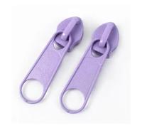 Zipper Pulls 100Pcs 3#5# Rainbow Nylon Zipper | Backpack Jacket Zips Head Decorative Zip Puller Repair Kit Sewing Accessory(LightPurple,100PCS_NO3)