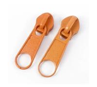 Zipper Pulls 100Pcs 3#5# Rainbow Nylon Zipper | Backpack Jacket Zips Head Decorative Zip Puller Repair Kit Sewing Accessory(Orange,100PCS_NO3)