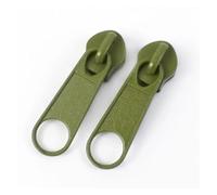 Zipper Pulls 100Pcs 3#5# Rainbow Nylon Zipper | Backpack Jacket Zips Head Decorative Zip Puller Repair Kit Sewing Accessory(Deep Green,100PCS_NO5)