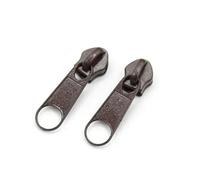 Zipper Pulls 100Pcs 3#5# Rainbow Nylon Zipper | Backpack Jacket Zips Head Decorative Zip Puller Repair Kit Sewing Accessory(DarkCoffee,100PCS_NO5)