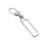 Zipper Pulls 100pcs Detachable Metal Zipper Pullers Universal Repair Kit for Suitcases Bags Clothing Instant DIY Sewing(Silver)