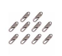 Zipper Pulls 100pcs Instant Zipper Repair Bag Replacement Bad Buckle Travel Bag Suitcase Zipper Head DIY Sewing Craft(Gray,Plastic)