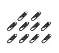 Zipper Pulls 100pcs Instant Zipper Repair Bag Replacement Bad Buckle Travel Bag Suitcase Zipper Head DIY Sewing Craft(Black,Plastic)