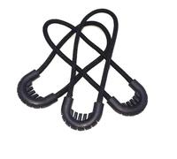 Zipper Pulls 100pcs Multi-Purpose Zip Zipper Pulls Cord Rope for Outdoor Travel Clothing Backpack Anti-Theft Zip Tails Security Buckle(Black)