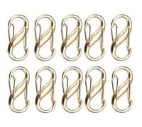 Zipper Pulls 100Pcs Replacement Zipper Clips Anti Theft Double Opening Purse Lock for Backpacks Luggage(Golden)