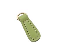 Zipper Pulls 12PCS Genuine Leather Zip,Head, Charms Pulls(Green)