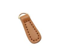 Zipper Pulls 12PCS Genuine Leather Zip,Head, Charms Pulls(Khaki)