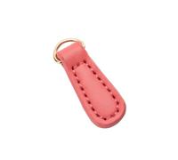 Zipper Pulls 12PCS Genuine Leather Zip,Head, Charms Pulls(Pink)