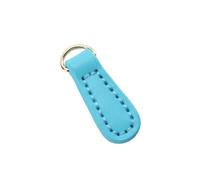 Zipper Pulls 12PCS Genuine Leather Zipper Zip, Head, Charms Pulls(Sky Blue)