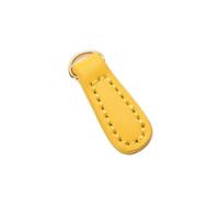 Zipper Pulls 12PCS Genuine Leather Zipper Zip, Head, Charms Pulls(Yellow)