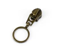 Zipper Pulls 30Pcs 5# Bronze Zipper Sliders for Nylon Zippers | Zip Head Puller Bag Clothes Luggage Repair Kit DIY Sewing Accessories(ZT178-Bronze)