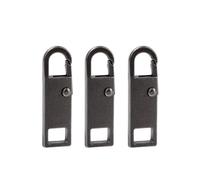 Zipper Pulls 40Pcs Universal Metal Zipper Pull Tap Replacement Instant Repair(Black Gray (40pcs))