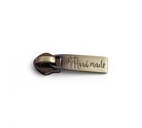 Zipper Pulls 5# Zipper Slider for Nylon Bag Purse Zip | Puller Head DIY Garment Sewing Accessories(Brass,10 Pieces)