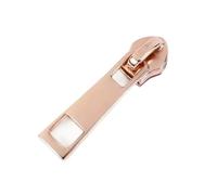 Zipper Pulls 50Pcs 5# Nylon Zipper Slider for Sewing Plastic Zippers Pull Coil,Zip Tape Head(Rosegold,Size2)
