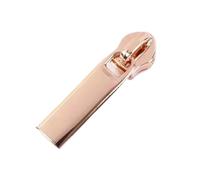 Zipper Pulls 50Pcs 5# Nylon Zipper Slider for Sewing Plastic Zippers Pull Coil,Zip Tape Head(Rosegold,Size1)