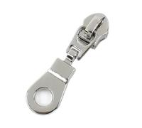 Zipper Pulls 50Pcs 5# Nylon Zipper Slider for Sewing Plastic Zippers Pull Coil,Zip Tape Head(Silver,Size3)