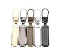 Zipper Pulls 80pcs Metal Zipper Pull Replacement DIY Sewing Clothes Bags Jackets Pants Jeans Buckle(Grey)