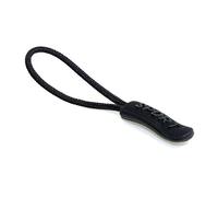 Zipper Pulls Zip Extension Zipper Tag for Clothes Backpacks Traveling Case Handbag Purse Zipper Replacement Tag Tents (Black A2044, 6 Pieces)