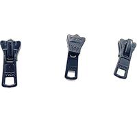 Zipper Repair Kit - #5 YKK Vislon Molded Jacket Black Zipper Sliders - Color: Black - Choose Your Quantity - Made in The United States (12)