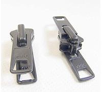 Zipper Repair Kit - Black Boat Canvas Vislon Double Metal Pull Tab Zipper Sliders - 2 Sliders Per Pack - Made in USA