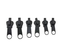 Zipper Repair Kit - Convenient Zipper Pull Replacements Slider Fixer, Zippers Parts Slider 6 Pcs, Easy to Install Crafts Replacement Kit Size 3 5 7, Universal Zippers Replacement Kits