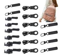 Zipper Repair Kit - Detachable Metal Pulls, Universal Slider Heads | Multi-Size Replacement Feature, Premium Heavy-Duty Fastener Fixing Product, Handy Accessory for Jackets Bags Suitcases Clot