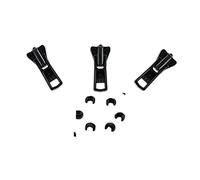 Zipper Repair Solution - #3 YKK Jacket Molded Vislon Sliders with Top Stops Included - Color: Black (3 Sliders Per Pack) Made in The United States