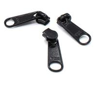 Zipper Repair Solution - #4.5 YKK Long Pull Coil Sliders for Handbags & Craft Projects - Color: Black (3 Sliders Per Pack) Made in The United States