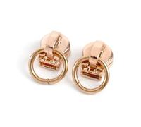 Zipper Slider 10/30/50Pcs 3# 5# Zipper Sliders for Metal Zips O Ring Zip Puller Head Bag Purse Cloth Garment Repair Kit DIY Sewing Accessories(Metal,10Pcs)