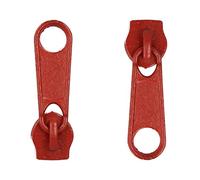 Zipper Slider Replacement Size #3, Metal Zip Puller Zipper Pull Fastener Repair for Clothes Jacket Coat Backpack Instant Fixing DIY Crafts (Orange Burnt 287, 20 Pieces)