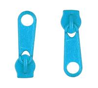 Zipper Slider Replacement Size #3, Metal Zip Puller Zipper Pull Fastener Repair for Clothes Jacket Coat Backpack Instant Fixing DIY Crafts (Blue Jay 207, 10 Pieces)