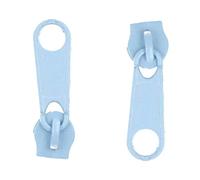 Zipper Slider Replacement Size #3, Metal Zip Puller Zipper Pull Fastener Repair for Clothes Jacket Coat Backpack Instant Fixing DIY Crafts (Blue Baby 183, 2 Pieces)