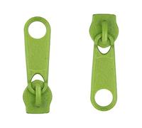 Zipper Slider Replacement Size #5, Metal Zip Puller Zipper Pull Fastener Repair for Clothes Jacket Coat Backpack Instant Fixing DIY Crafts (Green 234, 20 Pieces)