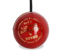 ZIPPER UK String Cricket Ball for Solo Batting Practice, Leather Hanging Cricket Ball on String for Batting Practice, Indoor & Outdoor Use
