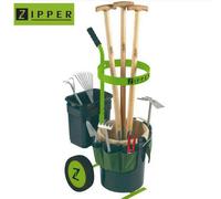 Zipper Uvgw1 Garden Tool Organiser Caddy Trolley - 2X Buckets + 16 Pocket Belt