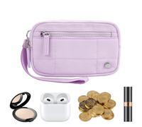 Zipper Wallet - Portable Change Purse - Change Holder, Phone Organizer, Zipper Coin Wallet for Travel, Shopping, Commuting, Purple, Refer to description, Unisex