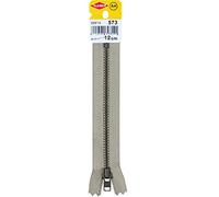 Zipper with YKK Metal Rail, 12cm x 5mm, 2.5 cm Wide, Beige