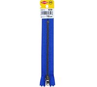 Zipper with YKK Metal Rail, 12cm x 5mm, 2.5 cm Wide, Denim Blue