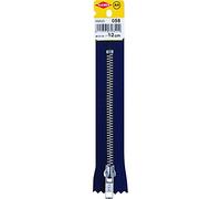 Zipper with YKK Metal Rail, 12cm x 6mm, 3 cm Wide, Navy