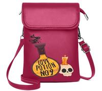 Zipper Womens Wallet Customized Phone Bags Halloween Pumpkin Ghost Bat Haunted Cemetery Witch Skeleton Perfect for Teacher's Day Elegant Gift for Mother's Day