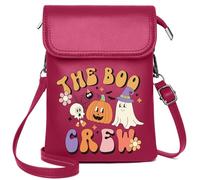 Zipper Womens Wallet Women’s RFID Clutch Purse Halloween Pumpkin Ghost Bat Haunted Cemetery Witch Skeleton Elegant Gift for Mother's Day Perfect for Outfits