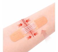 Zipper Wound Closure Bandage Strip 1PC Skin Closure Patch No Stitch Adhesive Dressing Emergency Cut Care Portable First Aid Supply Nude