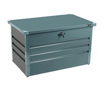 Zipper ZI-GAB100AN Metal Garden Storage Chest Grey 130cm