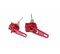 ZIpper Zip Upcycling Earrings Ear Studs Earstuds Miniblings Red Upcycling