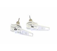 ZIpper Zip Upcycling Earrings Ear Studs Earstuds Miniblings White Upcycling