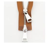 Zipper,Zipper Double Slider Two-Way Zips Open End for DIY Handmake Sewing Coat Clothing Tailor Repair Accessories Tool(7,70CM_5#)(Brown,70CM-5#)