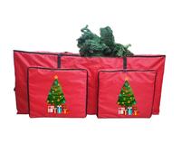 Zippered Bag,Christmas Tree Storage Bag,Extra Large Storage With Reinforced Handles And Pocket For Closet Garage Basement Christmas Wreath Garland
